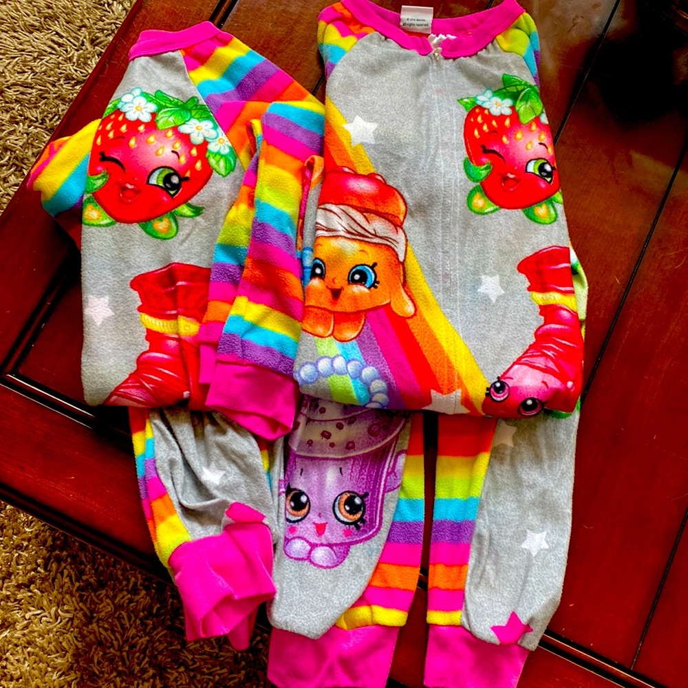 Shopkins Onesies Jammies size 7/8